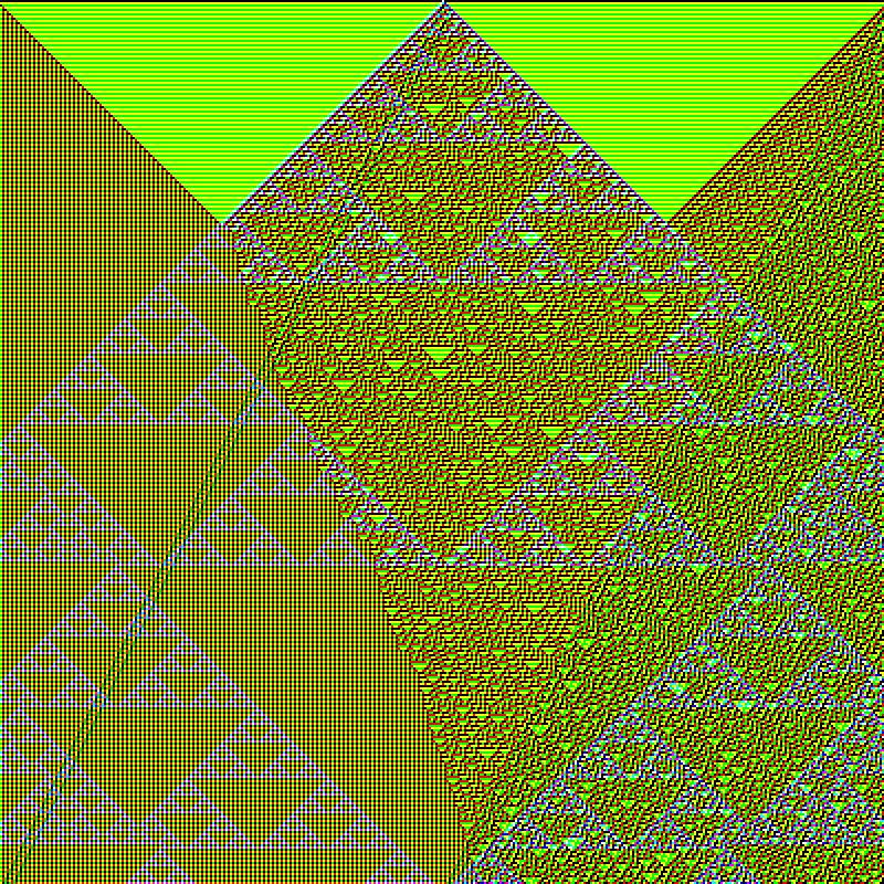 RGB Elementary Cellular Automaton #761 static token preview
