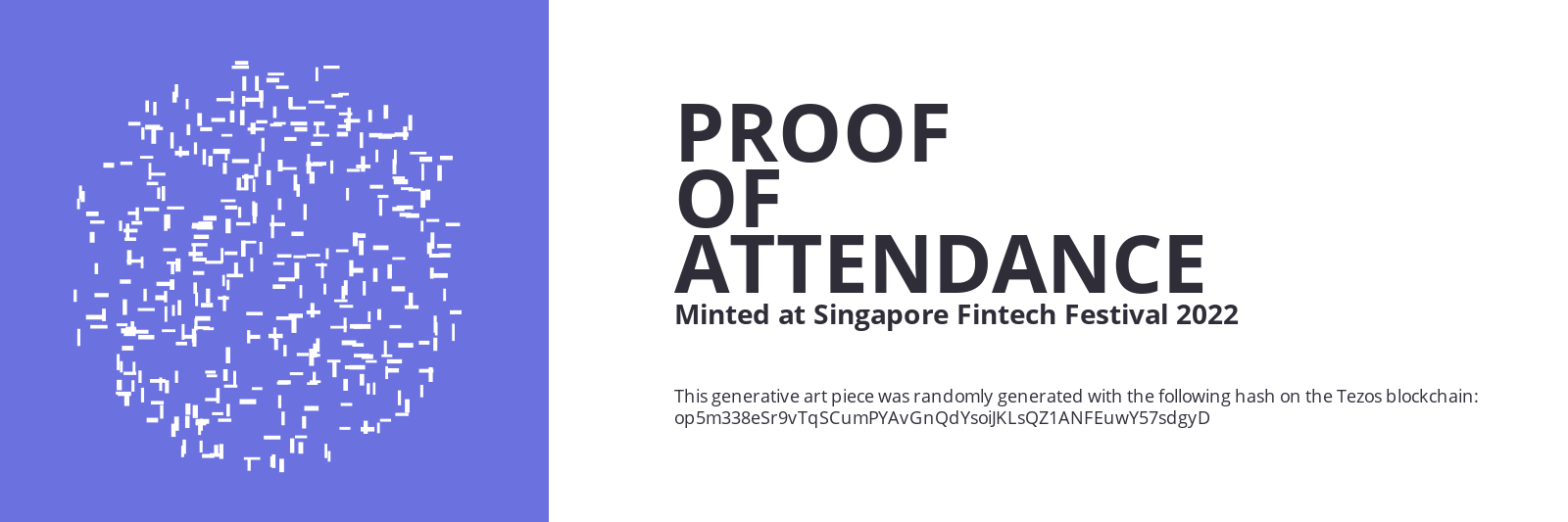 SFF2022 Proof of Attendance Token #2387 static token preview