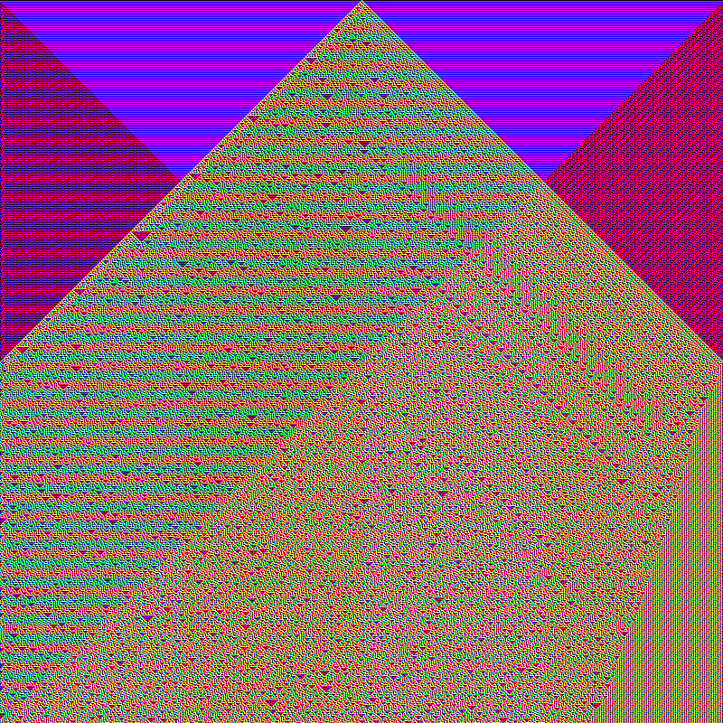 RGB Elementary Cellular Automaton #493 static token preview