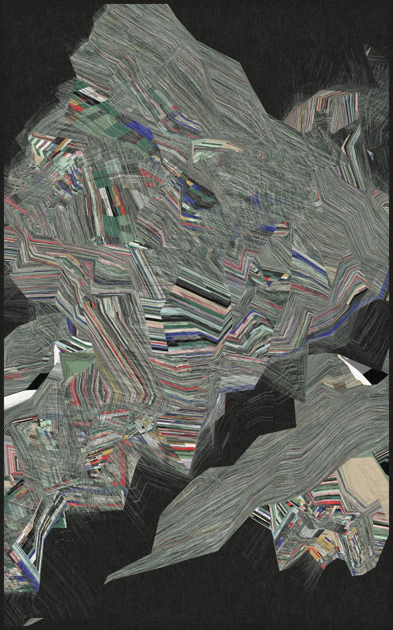 5-grid Compression #89 static NFT preview