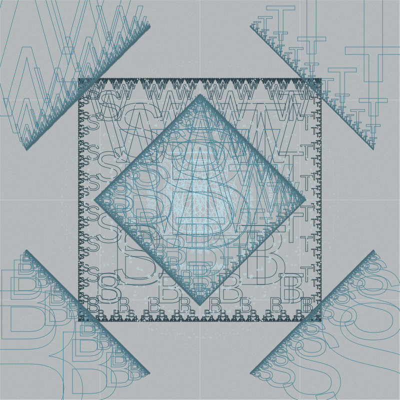 WTBS Logo with Fractals #209 static NFT preview
