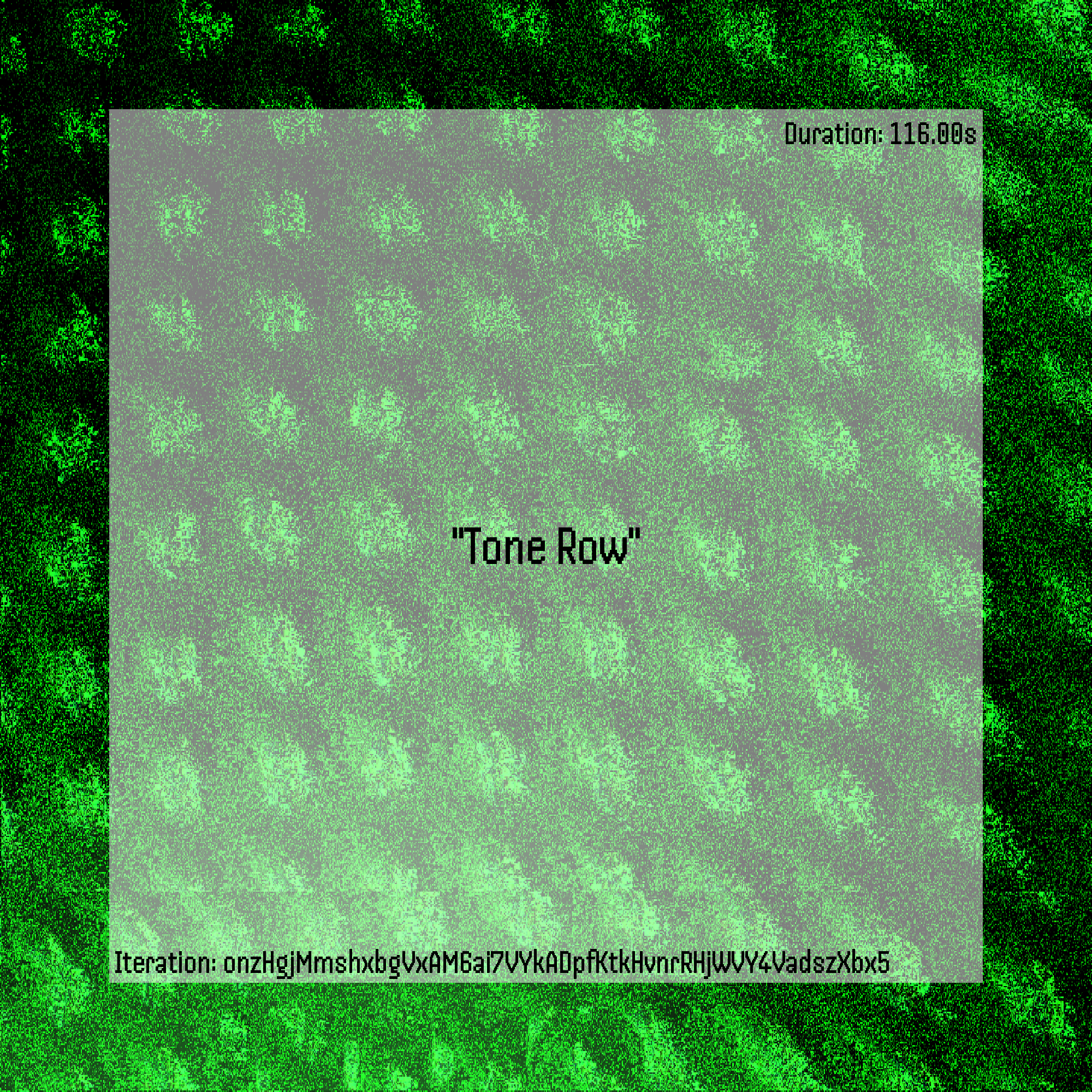 Tone Row #40 static NFT preview