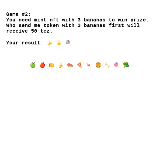 Game #2 #127 static token preview