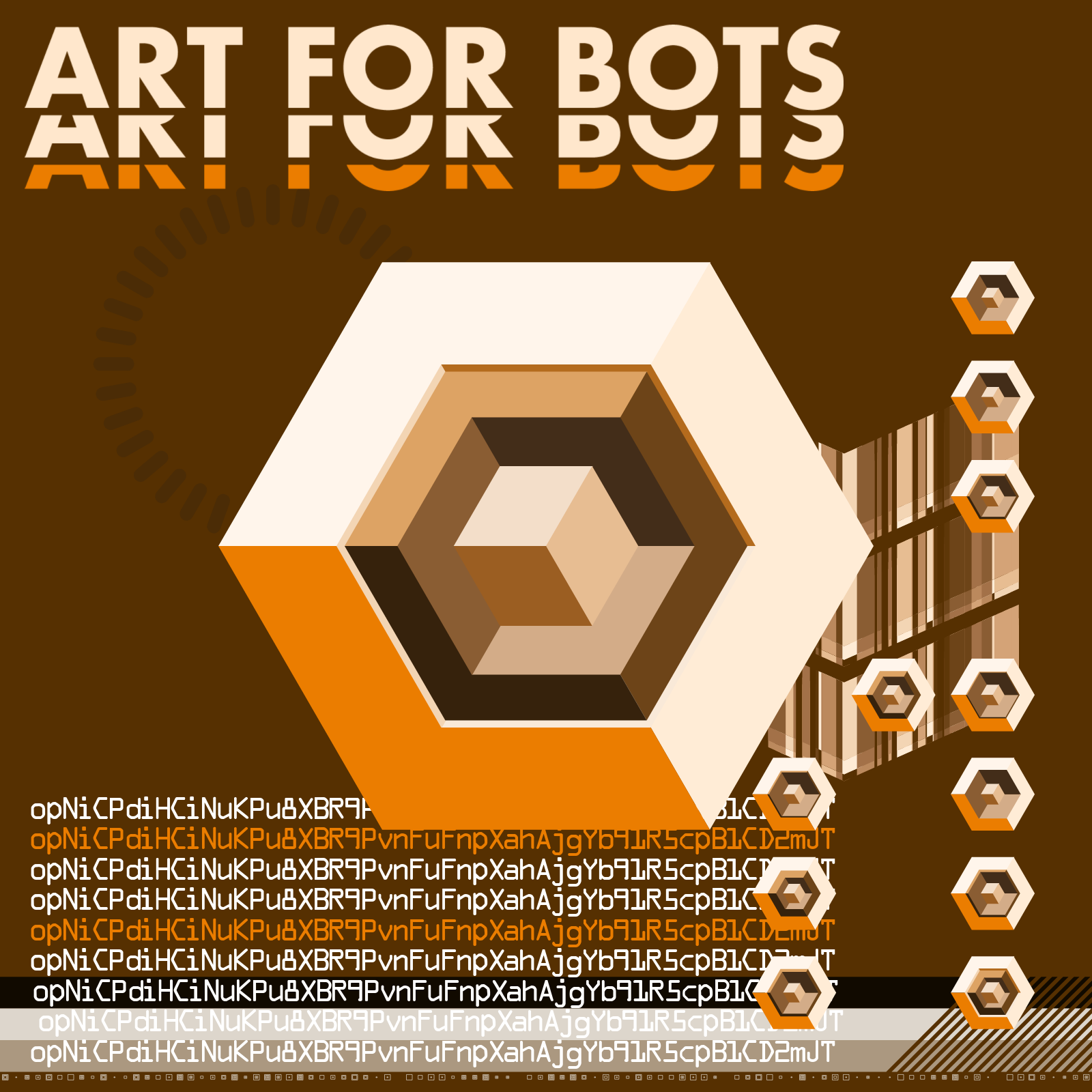 Hexagones - Art for Bots for Humans #26 static token preview