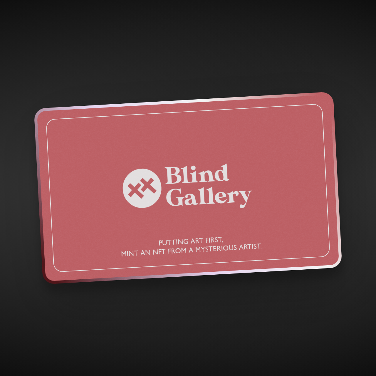 Blind Gallery Club Membership #343 static NFT preview