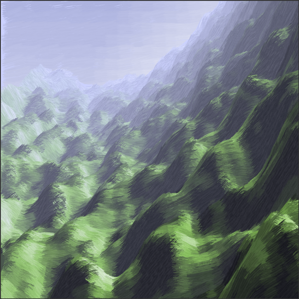 Lush Fields #123 static NFT preview