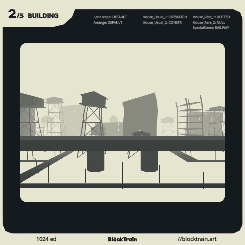BlockTrain Building #92 static NFT preview