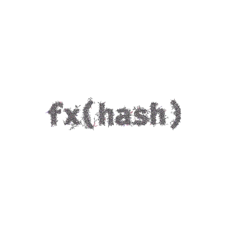 FXHASH Logo with Features #434 static token preview