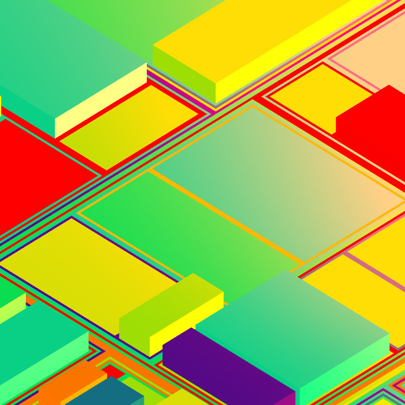 Geometric city #364 static NFT preview