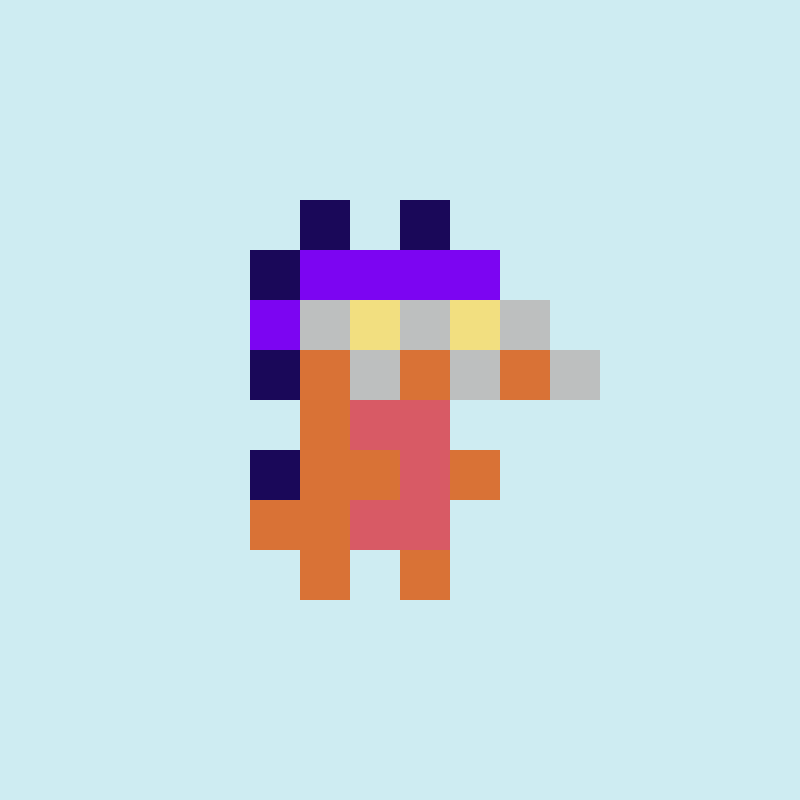 Coded Tiny Dinos #141 static NFT preview