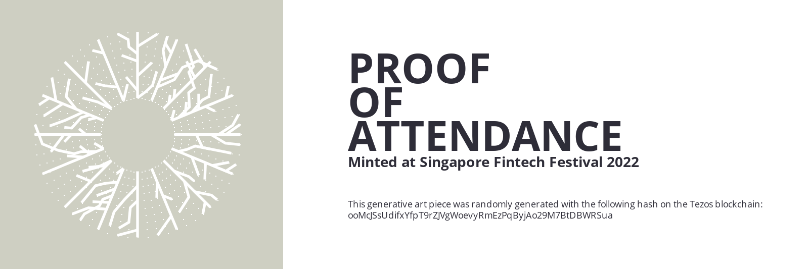 SFF2022 Proof of Attendance Token #1491 static token preview