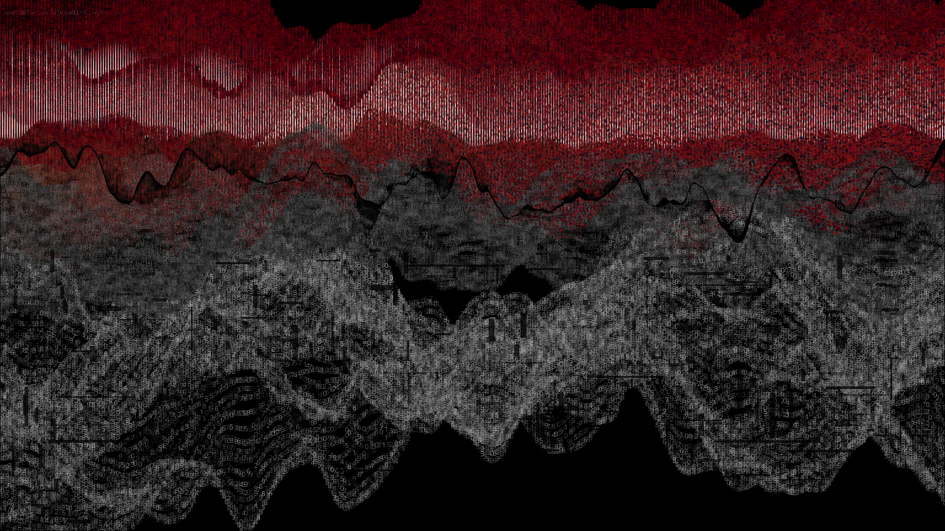 Pixel rain in a data landsacape #145 static token preview