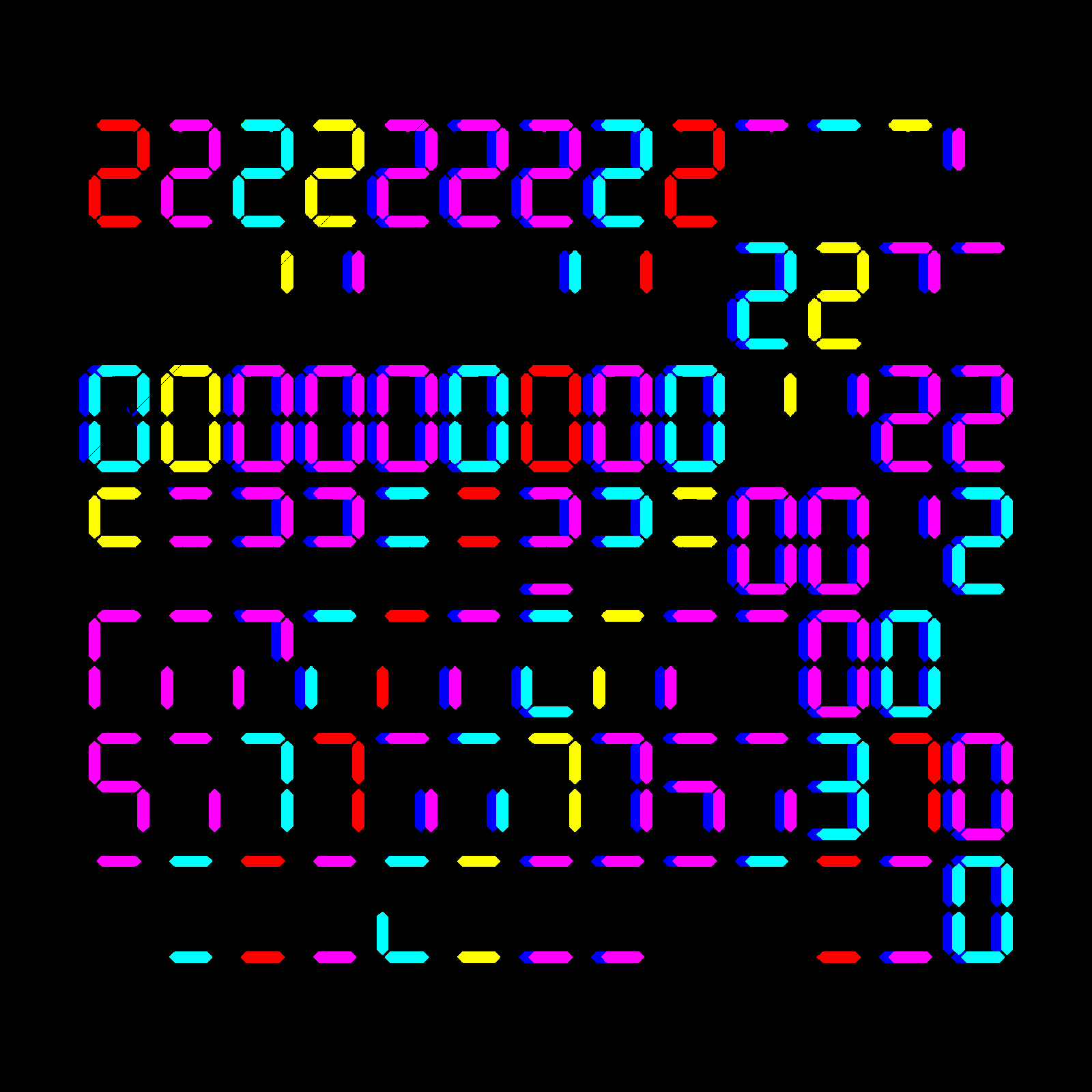 Digits #832 static NFT preview