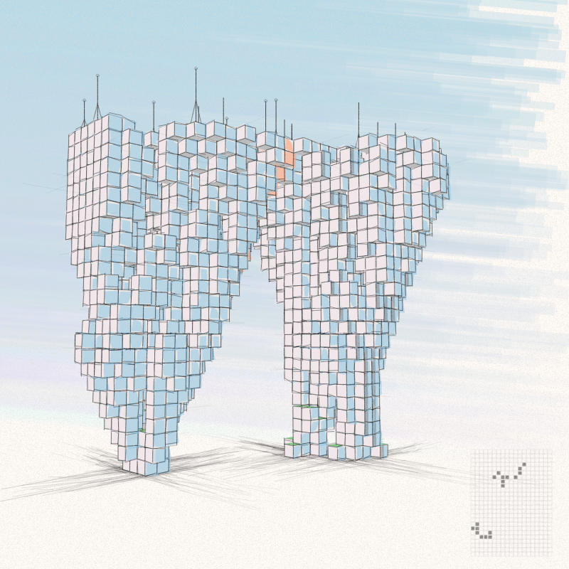 Cellular Skyscrapers #175 static NFT preview