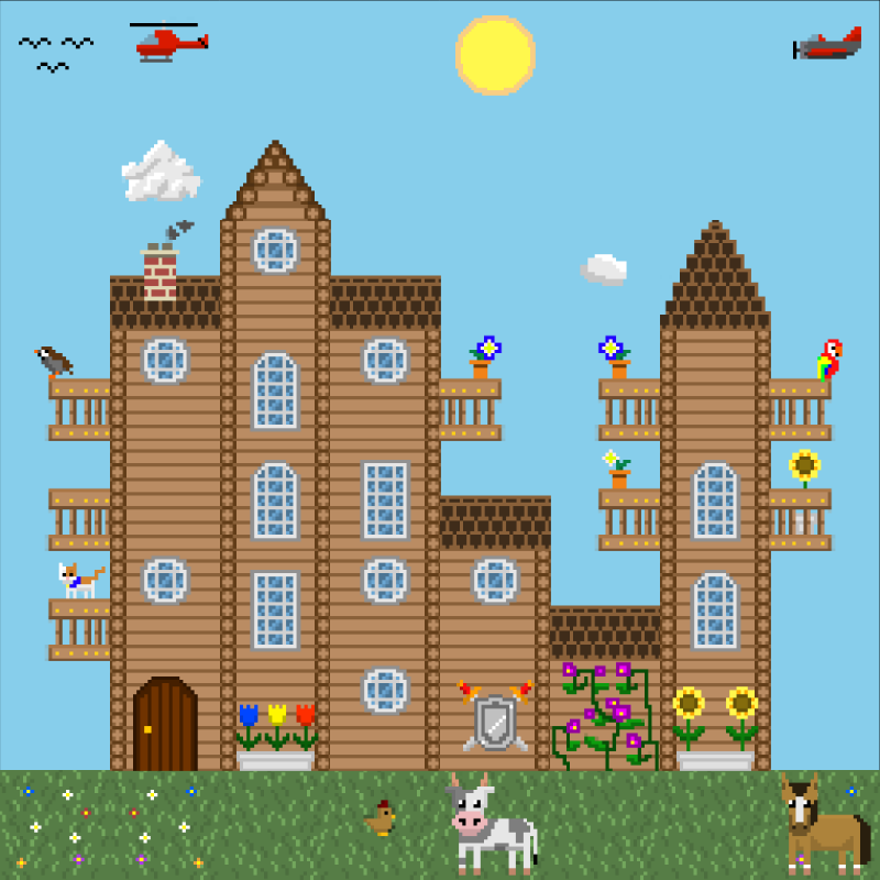 2D Mansion #505 static NFT preview