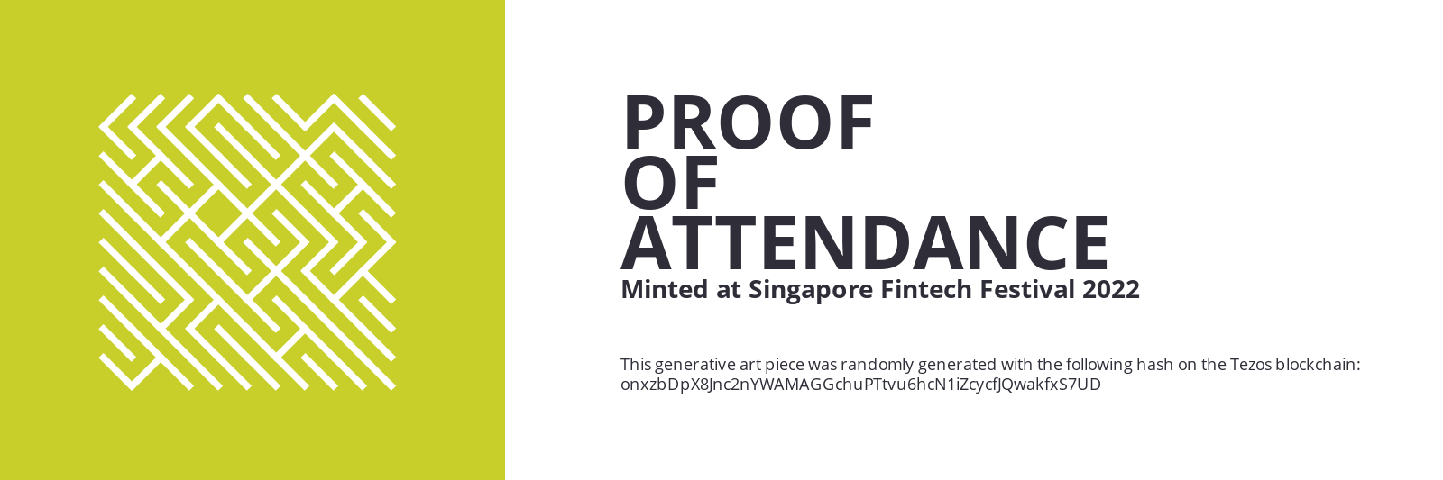 SFF2022 Proof of Attendance Token #1702 static token preview
