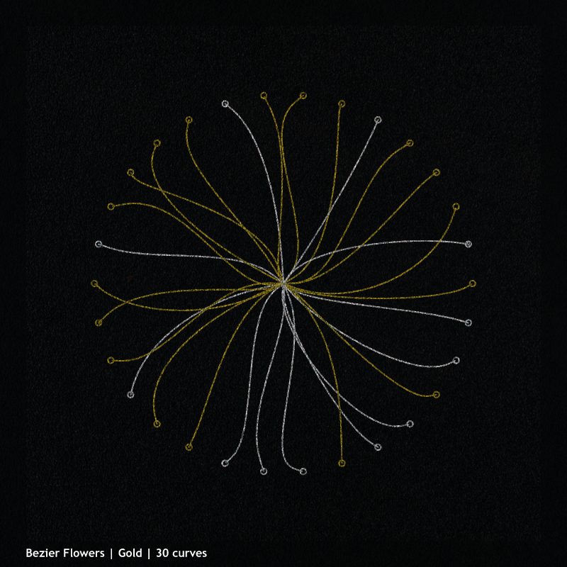 Bezier Flowers #3 static token preview