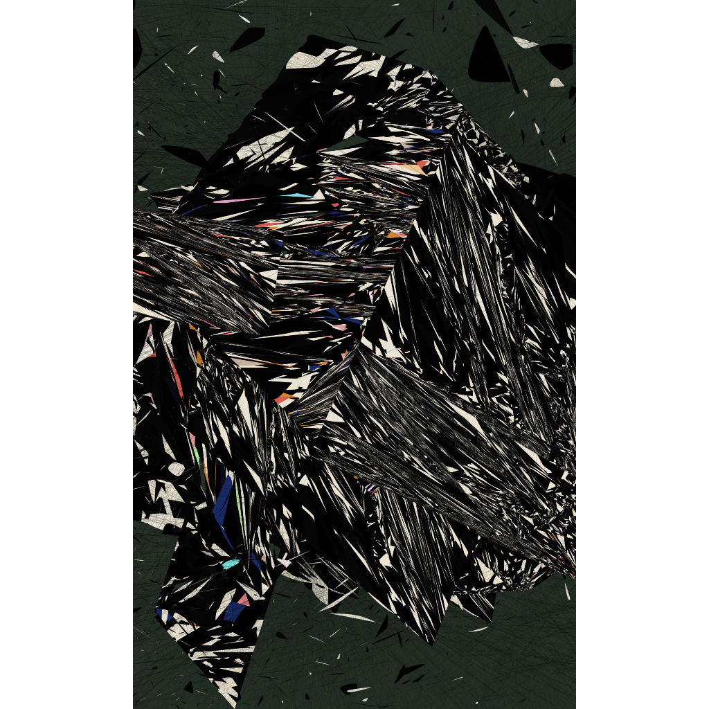 Broken Abstractions in Black #155 static NFT preview