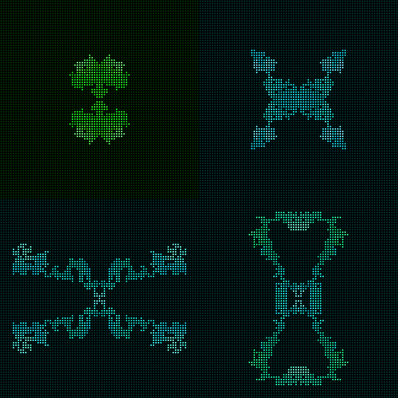 Dither Creatures 2x2 #44 static NFT preview