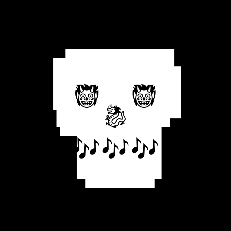NotSkull(B&W) #87 static NFT preview