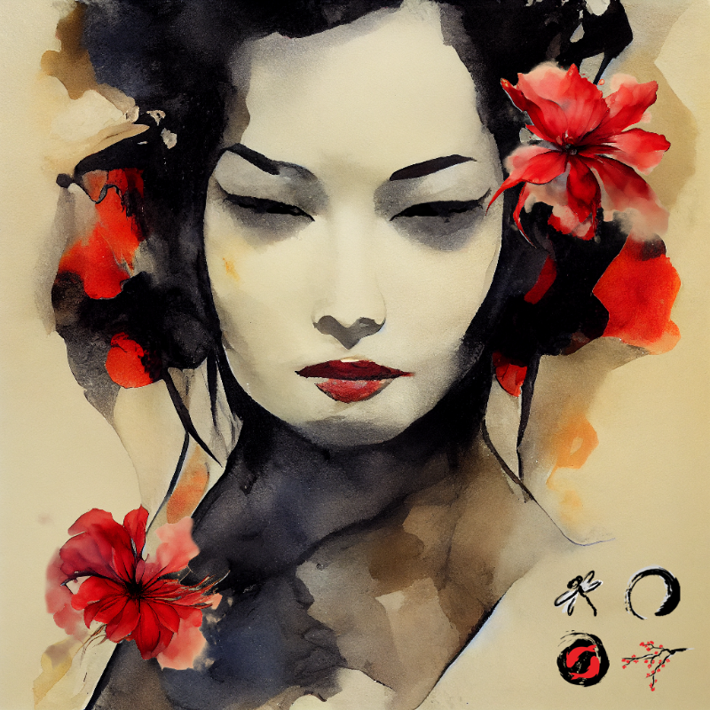 Depressed Geisha #10 static token preview