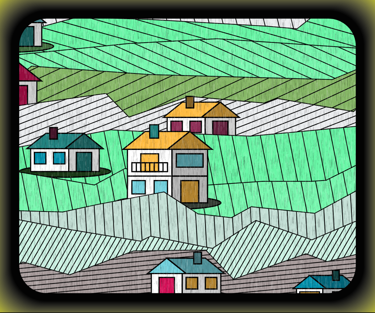 Rainy village #13 static token preview