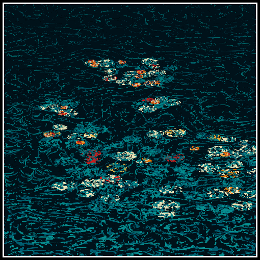 Polluted water lilies #96 static NFT preview