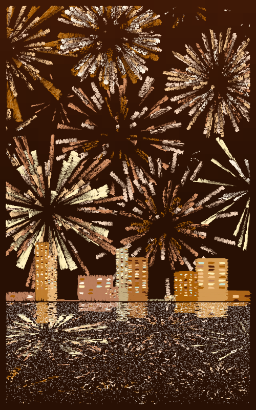 Fireworks #66 static NFT preview