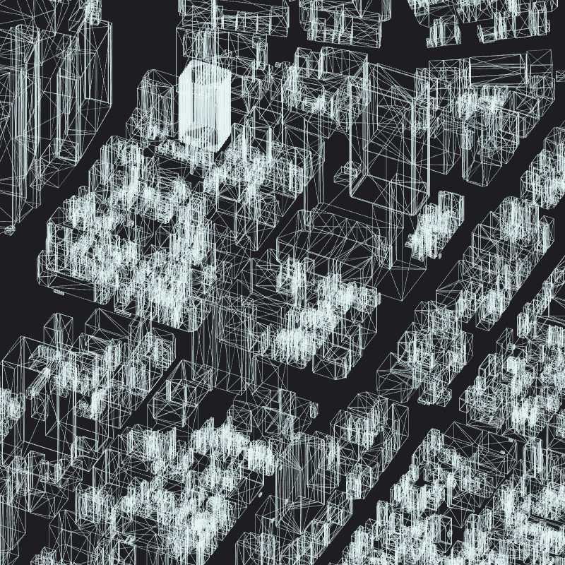 Wireframe City: Tokyo Shibuya #16 static token preview