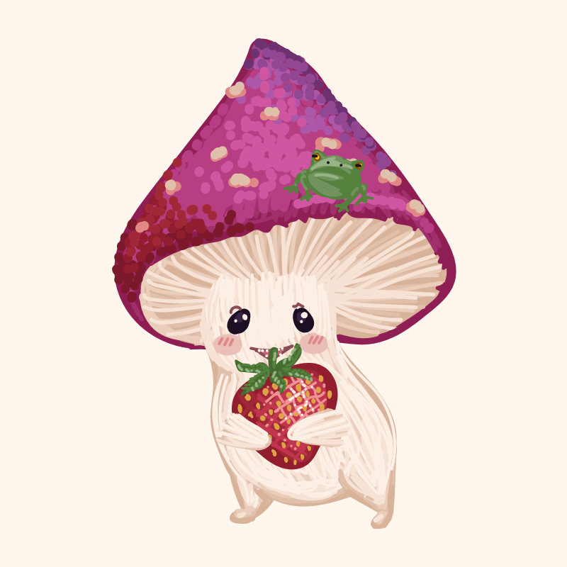 Cute Mushrooms Forest Guys #64 static token preview