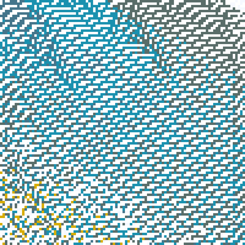 Colored Elementary Cellular Automaton #321 static token preview