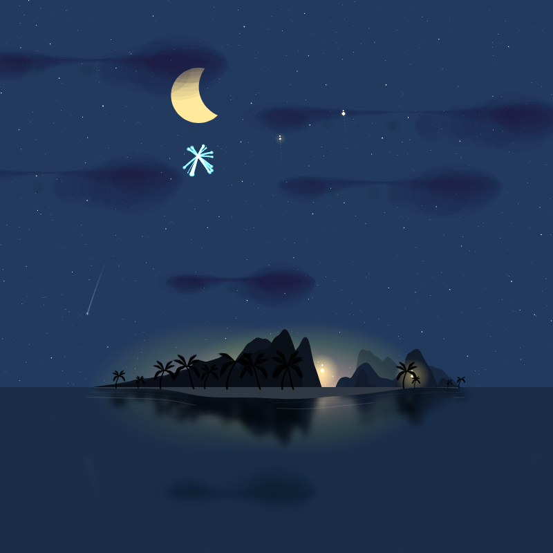 Fireworks Island #72 static token preview