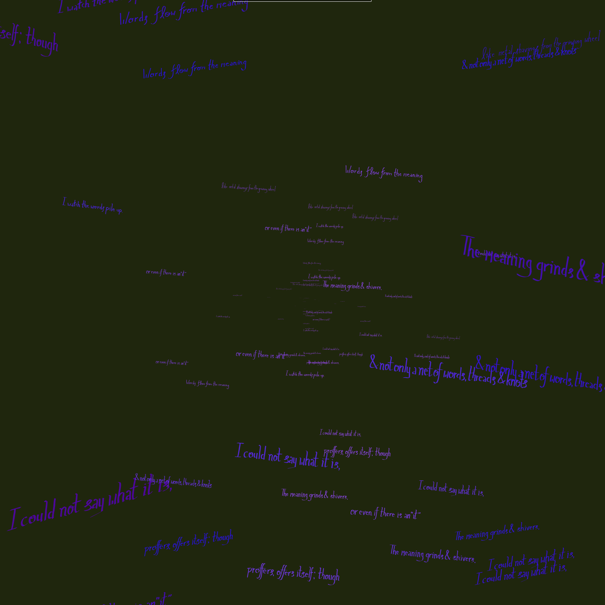 Wordflow #67 static NFT preview