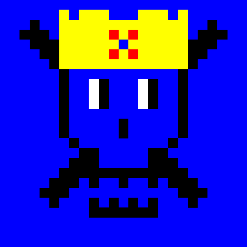 Pixel skull #9 static token preview