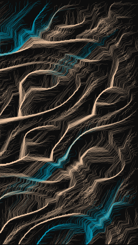 Algoscapes | Rock-face #310 static token preview