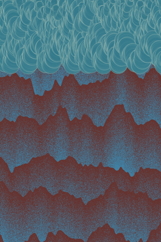 Clouds over the Mountains #75 static NFT preview