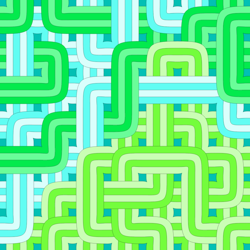 Bézier Truchet #166 static token preview