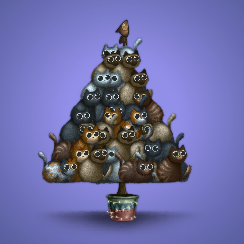 Fluffy Christmas Tree #16 static token preview