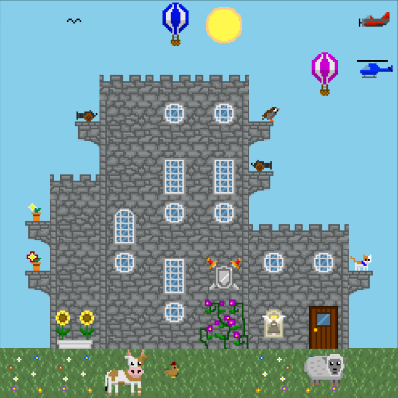 2D Mansion #929 static NFT preview