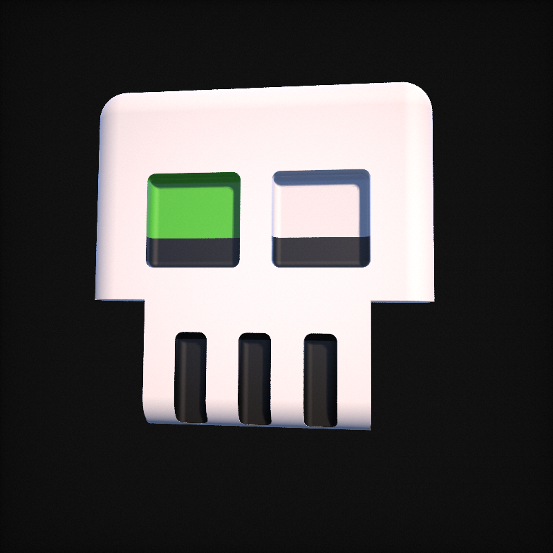 3D-SMOLSKULL #617 static NFT preview