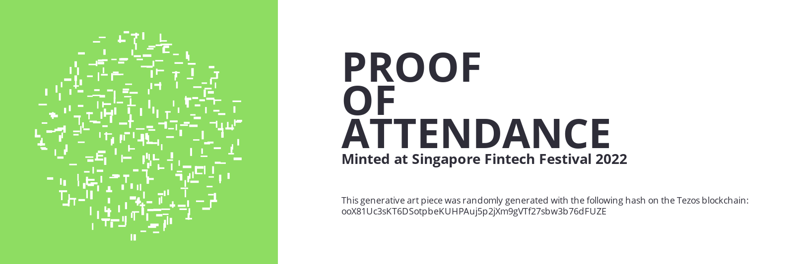 SFF2022 Proof of Attendance Token #1267 static token preview