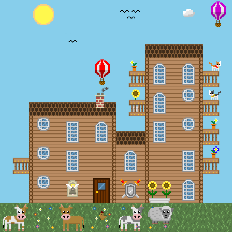 2D Mansion #530 static NFT preview