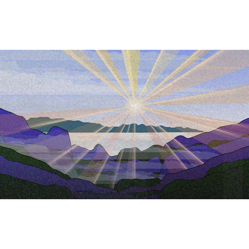 Sunrise over a Mountain Lake #15 static token preview