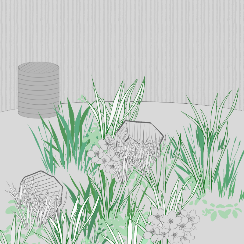 Wild Grass and Rubble #125 static token preview