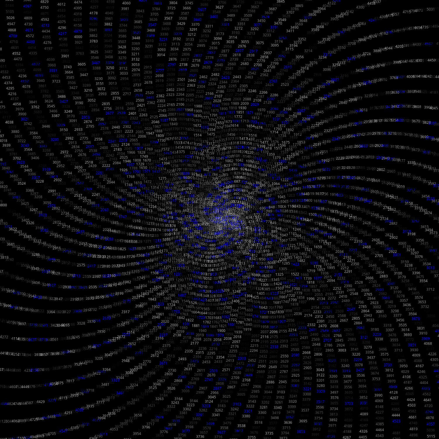 Polar Plot of Numbers #89 static token preview