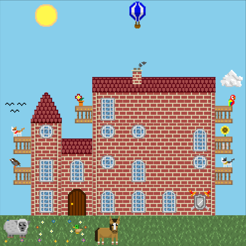 2D Mansion #803 static NFT preview