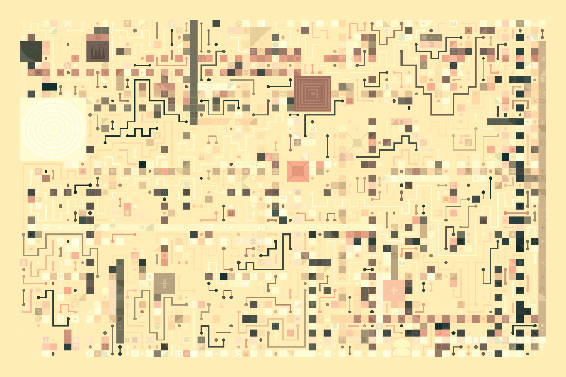 Scattered Pathways #172 static NFT preview