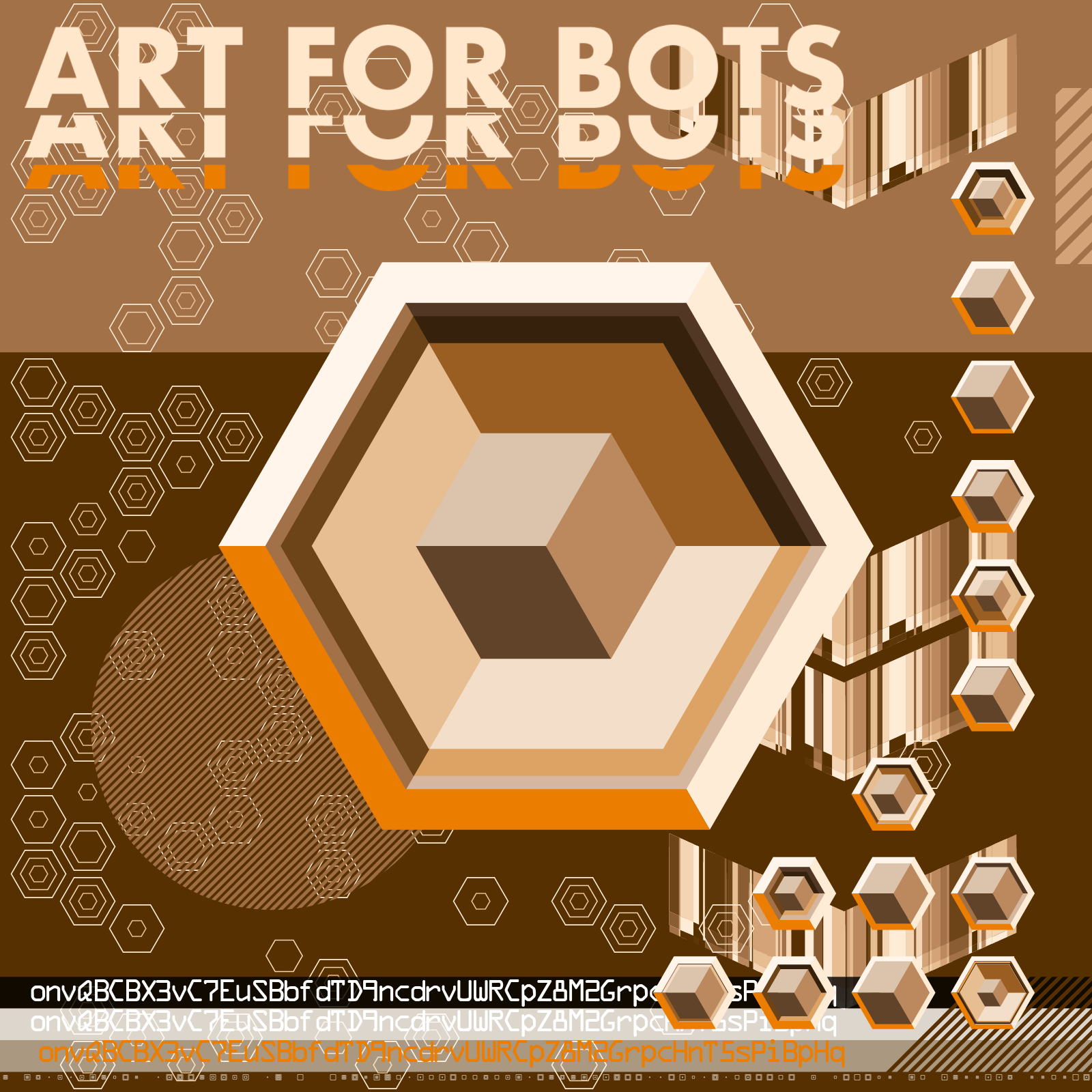 Hexagones - Art for Bots for Humans #44 static token preview