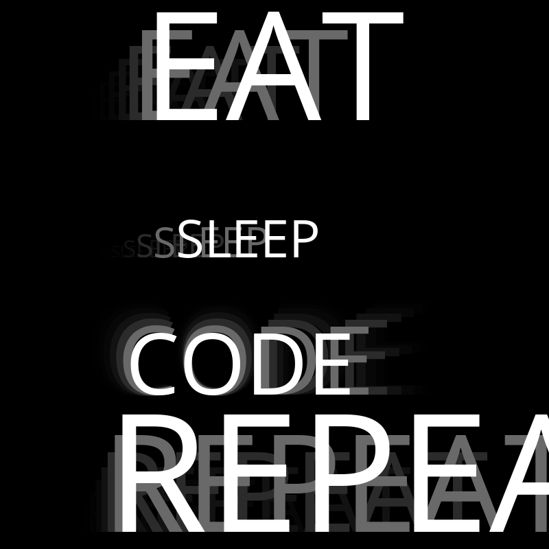 Eat Sleep Code Repeat #31 static NFT preview