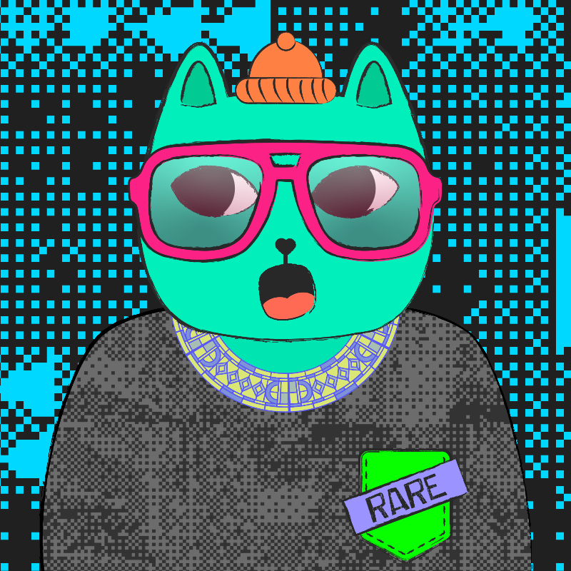 hash cats – genesis #124 static NFT preview